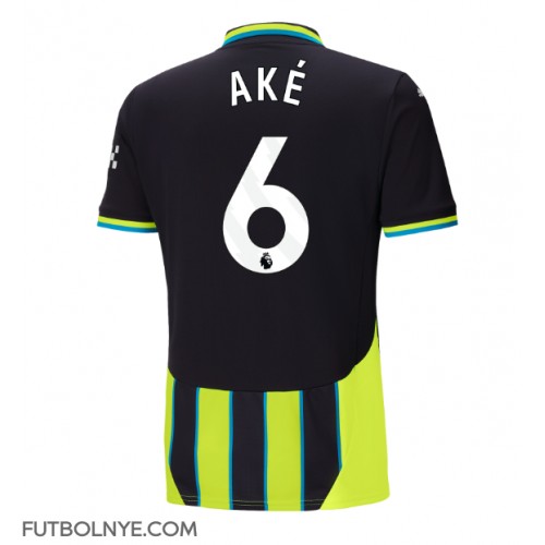 Camiseta Manchester City Nathan Ake #6 Visitante Equipación 2024-25 manga corta